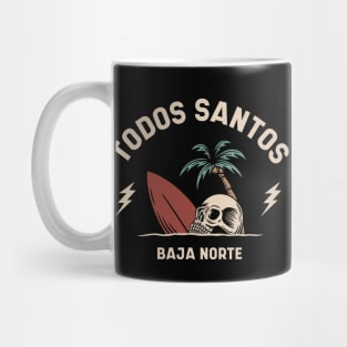 Vintage Surfer Todos Santos, Mexico Mug